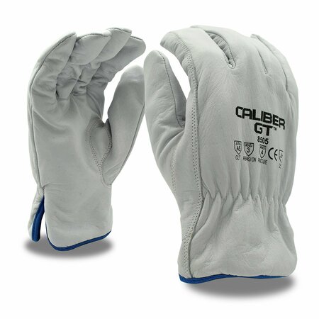 CORDOVA Cut-Resistant Leather Drivers Gloves, Caliber-GT, Without TPR, L 8505L